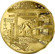 France 200 Euro Mount Fuji 2020 c+p MONT FUJI 富士山 2020 RF coin obverse