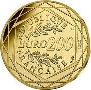France 200 Euro (The Circle of Smurfs) KM# 2919 RÉPUBLIQUE FRANÇAISE EURO 200 2020 MONNAIE DE PARIS coin obverse France 200 Euro (The Circle of Smurfs) KM# 2919 RÉPUBLIQUE FRANÇAISE EURO 200 2020 MONNAIE DE PARIS coin obverse