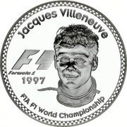 France 25 Euro (Jacques Villeneuve) JACQUES VILLENEUVE F 1 FORMULA1 1997 FIA F 1 WORLD CHAMPIONSHIP coin obverse