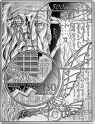 France 250 Euro Monna Lisa 2019  Proof KM# 2840 500 ANS 2019 RÉPUBLIQUE FRANÇAISE 250 EURO coin obverse