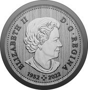 Canada 5 Cents (Beaver - Transition obverse - Specimen Set) SB ELIZABETH II D G REGINA 1952 2022 coin obverse Canada 5 Cents (Beaver - Transition obverse - Specimen Set) SB ELIZABETH II D G REGINA 1952 2022 coin obverse