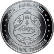 France 5 Euro Berluti 2020  Proof KM# 2852 125 E ANNIVERAIRE 1895 RÉPUBLIQUE FRANÇAISE coin obverse