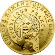France 5 Euro (Romantic and Modern Europe) KM# 2364 EUROPE ROMANTIQUE & MODERNE RÉPUBLIQUE FRANÇAISE 2017 coin obverse