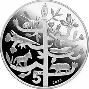 Latvia 5 Euro (Stardust) 5 EURO 2023 coin reverse