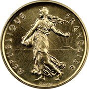 France 5 Francs The Sower 1981 KM# P709 REPUBLIQUE FRANÇAISE D'APRÈS O. ROTY coin obverse France 5 Francs The Sower 1981 KM# P709 REPUBLIQUE FRANÇAISE D'APRÈS O. ROTY coin obverse