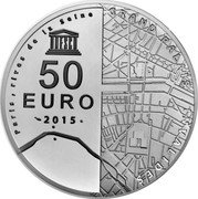 France 50 Euro The Seine Banks. Invalides-Grand Palais 2015 Proof KM# 2253 50 EURO 2015 PARIS RIVES DE LA SEINE GRAND PALAIS INVALIDES coin reverse France 50 Euro The Seine Banks. Invalides-Grand Palais 2015 Proof KM# 2253 50 EURO 2015 PARIS RIVES DE LA SEINE GRAND PALAIS INVALIDES coin reverse