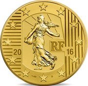 France 50 Euro The Teston 2016 Proof KM# 2327 RF 20 16 coin obverse France 50 Euro The Teston 2016 Proof KM# 2327 RF 20 16 coin obverse