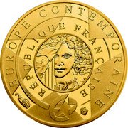 France 50 Euro Georges Pompidou Centre & Yves Saint Lauren 2016 Proof KM# 2326 RÉPUBLIQUE FRANÇAISE EUROPE CONTEMPORAINE coin obverse France 50 Euro Georges Pompidou Centre & Yves Saint Lauren 2016 Proof KM# 2326 RÉPUBLIQUE FRANÇAISE EUROPE CONTEMPORAINE coin obverse