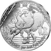 France 50 Euro France by Jean Paul Gaultier. 14th July Dance 2017  KM# 2426 LA FRANCE PAR JEAN-PAUL GAULTIER coin reverse France 50 Euro France by Jean Paul Gaultier. 14th July Dance 2017  KM# 2426 LA FRANCE PAR JEAN-PAUL GAULTIER coin reverse