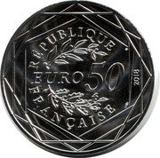 France 50 Euro (Mickey & France. The 14th of July Ball) KM# 2525 RÉPUBLIQUE FRANÇAISE EURO 50 2018 coin obverse France 50 Euro (Mickey & France. The 14th of July Ball) KM# 2525 RÉPUBLIQUE FRANÇAISE EURO 50 2018 coin obverse