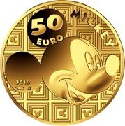 France 50 Euro Mickey Mouse Through the Ages. Mickey’s Nightmare 2016 MICKEY 50 EURO 2016 coin reverse France 50 Euro Mickey Mouse Through the Ages. Mickey’s Nightmare 2016 MICKEY 50 EURO 2016 coin reverse