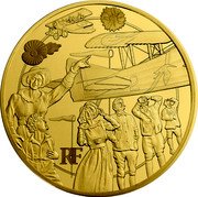 France 50 Euro (Modern Warfare) KM# 2420 RF coin obverse