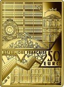 France 50 Euro Self-Portrait of Vincent van Gogh 2020 Proof KM# 2910 RÉPUBLIQUE FRANÇAISE 50 EURO coin obverse France 50 Euro Self-Portrait of Vincent van Gogh 2020 Proof KM# 2910 RÉPUBLIQUE FRANÇAISE 50 EURO coin obverse