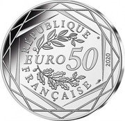 France 50 Euro The Greedy Smurf 2020 KM# 2902 RÉPUBLIQUE FRANÇAISE EURO 50 2020 coin obverse France 50 Euro The Greedy Smurf 2020 KM# 2902 RÉPUBLIQUE FRANÇAISE EURO 50 2020 coin obverse
