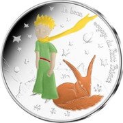 France 50 Euro (The Little Prince and the Fox. Coloured) LE BEAU VOYAGE DU PETIT PRINCE coin reverse France 50 Euro (The Little Prince and the Fox. Coloured) LE BEAU VOYAGE DU PETIT PRINCE coin reverse
