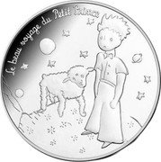 France 50 Euro (The Little Prince and the Lamb) LE BEAU VOYAGE DU PETIT PRINCE coin reverse France 50 Euro (The Little Prince and the Lamb) LE BEAU VOYAGE DU PETIT PRINCE coin reverse