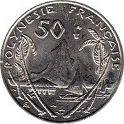 France 50 Francs French Polynesia 2008 (a) KM# 13a POLYNESIE FRANCAISE 50 F GA coin reverse