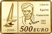 France 500 Euro Georges Baraque 2010 Proof KM# 1706 LIBERTÉ ÉGALITÉ FRATERNITÉ G BRAQUE 1882 1963 2010 500 EURO coin reverse France 500 Euro Georges Baraque 2010 Proof KM# 1706 LIBERTÉ ÉGALITÉ FRATERNITÉ G BRAQUE 1882 1963 2010 500 EURO coin reverse