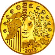 France 500 Euro (Elysee Treaty) € EUROPA 2013 coin reverse