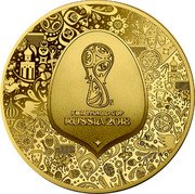France 500 Euro (FIFA World Cup) FIFA WORLD CUP TM RUSSIA 2018 coin reverse
