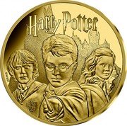 France 500 Euro (Ron, Harry Potter and Hermione) KM# 3047 HARRY POTTER © WBEI coin reverse France 500 Euro (Ron, Harry Potter and Hermione) KM# 3047 HARRY POTTER © WBEI coin reverse