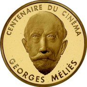 France 500 Francs Georges Melies. Small Module 1995  Proof CENTENAIRE DU CINÉMA GEORGES MELIES coin reverse France 500 Francs Georges Melies. Small Module 1995  Proof CENTENAIRE DU CINÉMA GEORGES MELIES coin reverse