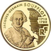 France 500 Francs (Jacques Germain Soufflot) JACQUES-GERMAIN SOUFFLOT 1713 1780 RF coin obverse France 500 Francs (Jacques Germain Soufflot) JACQUES-GERMAIN SOUFFLOT 1713 1780 RF coin obverse