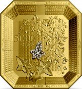 France 5000 Euro (French Excellence. Boucheron) KM# 2553 5000 EURO 2018 coin reverse France 5000 Euro (French Excellence. Boucheron) KM# 2553 5000 EURO 2018 coin reverse