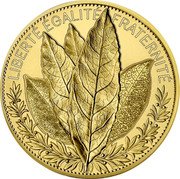 France 5000 Euro Laurel 2021  Proof KM# 3051 LIBERTÉ ÉGALITÉ FRATERNITÉ 2021 coin reverse France 5000 Euro Laurel 2021  Proof KM# 3051 LIBERTÉ ÉGALITÉ FRATERNITÉ 2021 coin reverse