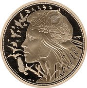 France 5000 Euro Marianne Liberty 2017  Proof KM# 2457 2017 LLL LIBERTÉ coin reverse France 5000 Euro Marianne Liberty 2017  Proof KM# 2457 2017 LLL LIBERTÉ coin reverse