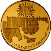 France 5000 Euro UNESCO World Heritage Site. Palace of Versailles 2011 Proof KM# 1813 CHÂTEAU DE VERSAILLES coin obverse