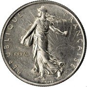 France 1/2 Franc (Essai) KM# E112 REPUBLIQUE FRANÇAISE O.ROTY ESSAI coin obverse