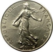 France 1/2 Franc (The Sower) REPUBLIQUE FRANÇAISE O.ROTY coin obverse France 1/2 Franc (The Sower) REPUBLIQUE FRANÇAISE O.ROTY coin obverse