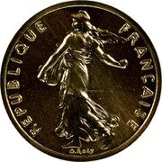 France 1/2 Franc The Sower 1979 KM# P636 REPUBLIQUE FRANÇAISE O.ROTY coin obverse France 1/2 Franc The Sower 1979 KM# P636 REPUBLIQUE FRANÇAISE O.ROTY coin obverse