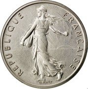 France 1/2 Franc (Piedfort) KM# P666 REPUBLIQUE FRANÇAISE O.ROTY coin obverse