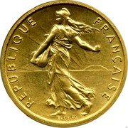 France 1/2 Franc Piedfort 1981 KM# Pn697 REPUBLIQUE FRANÇAISE O.ROTY coin obverse France 1/2 Franc Piedfort 1981 KM# Pn697 REPUBLIQUE FRANÇAISE O.ROTY coin obverse
