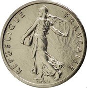 France 1/2 Franc (Piedfort) KM# P634 REPUBLIQUE FRANÇAISE O.ROTY coin obverse