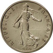 France 1/2 Franc (Piedfort) KM# P497 REPUBLIQUE FRANÇAISE O.ROTY coin obverse