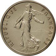 France 1/2 Franc (Piedfort) KM# P473 REPUBLIQUE FRANÇAISE O.ROTY coin obverse