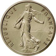 France 1/2 Franc (Piedfort) KM# P398 REPUBLIQUE FRANÇAISE O.ROTY coin obverse France 1/2 Franc (Piedfort) KM# P398 REPUBLIQUE FRANÇAISE O.ROTY coin obverse