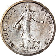 France 1/2 Franc (Piedfort) KM# P354 REPUBLIQUE FRANÇAISE O.ROTY coin obverse