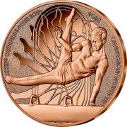 France 1/4 Euro Olympic Games in Paris. Artistic Gymnastics 2023  KM# 3125 2023 GYMNASTIQUE ARTISTIQUE XXXIIIE OLYMPIADE - PARIS 2024 coin reverse France 1/4 Euro Olympic Games in Paris. Artistic Gymnastics 2023  KM# 3125 2023 GYMNASTIQUE ARTISTIQUE XXXIIIE OLYMPIADE - PARIS 2024 coin reverse