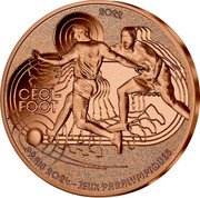 France 1/4 Euro The Paralympic Games in Paris. Five-a-side Football 2022  2022 PARIS 2024 - JEUX PARALYMPIQUES CECI- FOOT coin reverse