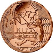 France 1/4 Euro Olympic Games in Paris. Kite 2022  XXXIIIE OLYMPIADE - PARIS 2024 2022 KITE coin reverse France 1/4 Euro Olympic Games in Paris. Kite 2022  XXXIIIE OLYMPIADE - PARIS 2024 2022 KITE coin reverse
