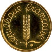 France 1 Centime Grain Sprig 1974 KM# P487 RÉPUBLIQUE FRANÇAISE coin obverse France 1 Centime Grain Sprig 1974 KM# P487 RÉPUBLIQUE FRANÇAISE coin obverse