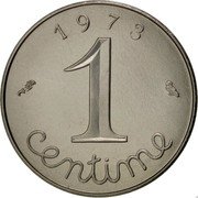 France 1 Centime (Piedfort) KM# P461 1 CENTIME 1 9 7 3 coin obverse France 1 Centime (Piedfort) KM# P461 1 CENTIME 1 9 7 3 coin obverse