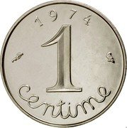 France 1 Centime (Piedfort) KM# P486 1 CENTIME 1 9 7 4 coin obverse France 1 Centime (Piedfort) KM# P486 1 CENTIME 1 9 7 4 coin obverse