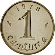 France 1 Centime (Piedfort) KM# P594 1 CENTIME 1 9 7 8 coin obverse France 1 Centime (Piedfort) KM# P594 1 CENTIME 1 9 7 8 coin obverse