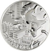 Niue 1 Dollar Punk Universe. Cyberpunk 2023 CYBERPUNK coin reverse Niue 1 Dollar Punk Universe. Cyberpunk 2023 CYBERPUNK coin reverse