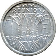 France 1 Franc KM# 6 Reunion REUNION 1 F coin reverse France 1 Franc KM# 6 Reunion REUNION 1 F coin reverse